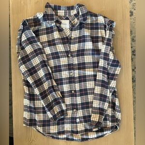 Rails Navy and White Plaid Button Down Shirt